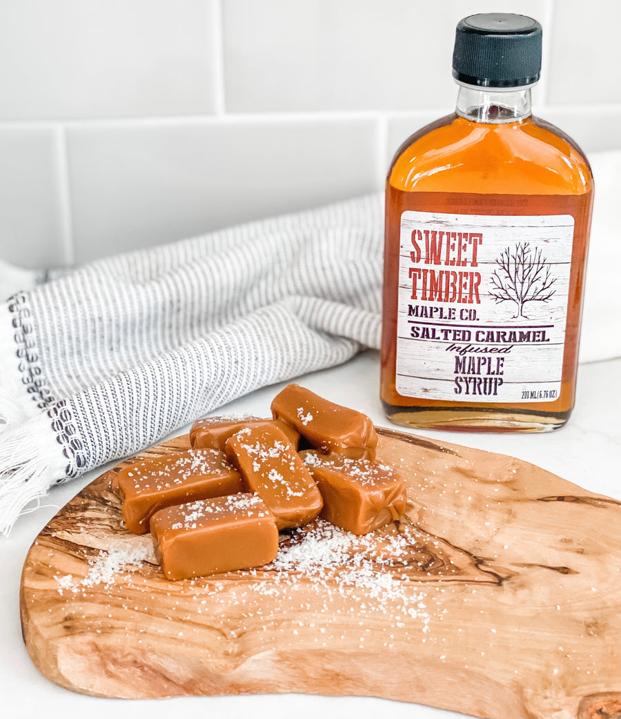 Salted Caramel Infused Maple Syrup